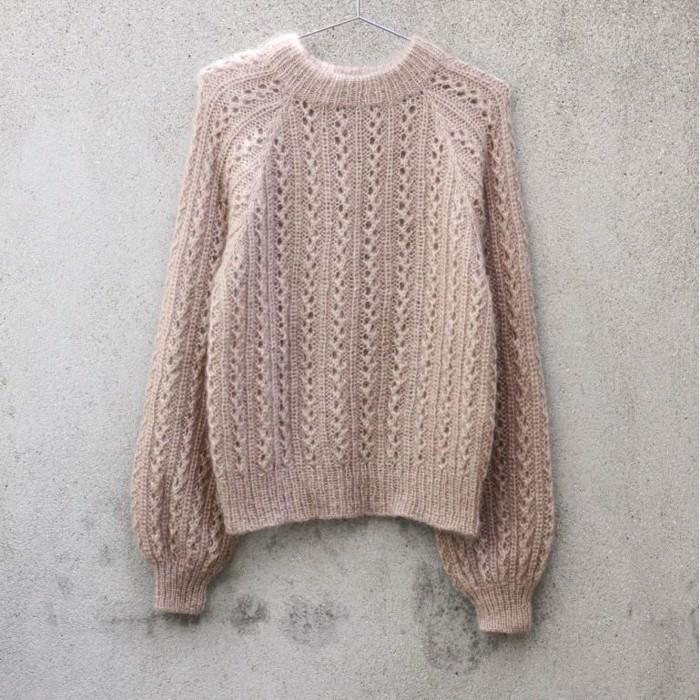 Vaffelsweater fra Knitting for Olive